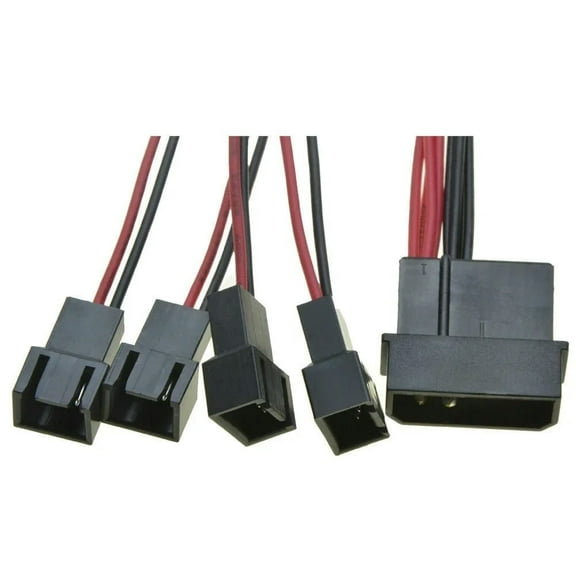 FOR Molex IDE Male Port 1 to 4 ways 3Pin Fan Male port Cable D plug to3 Pin cooler Y Splitter Power supply Cable 12V