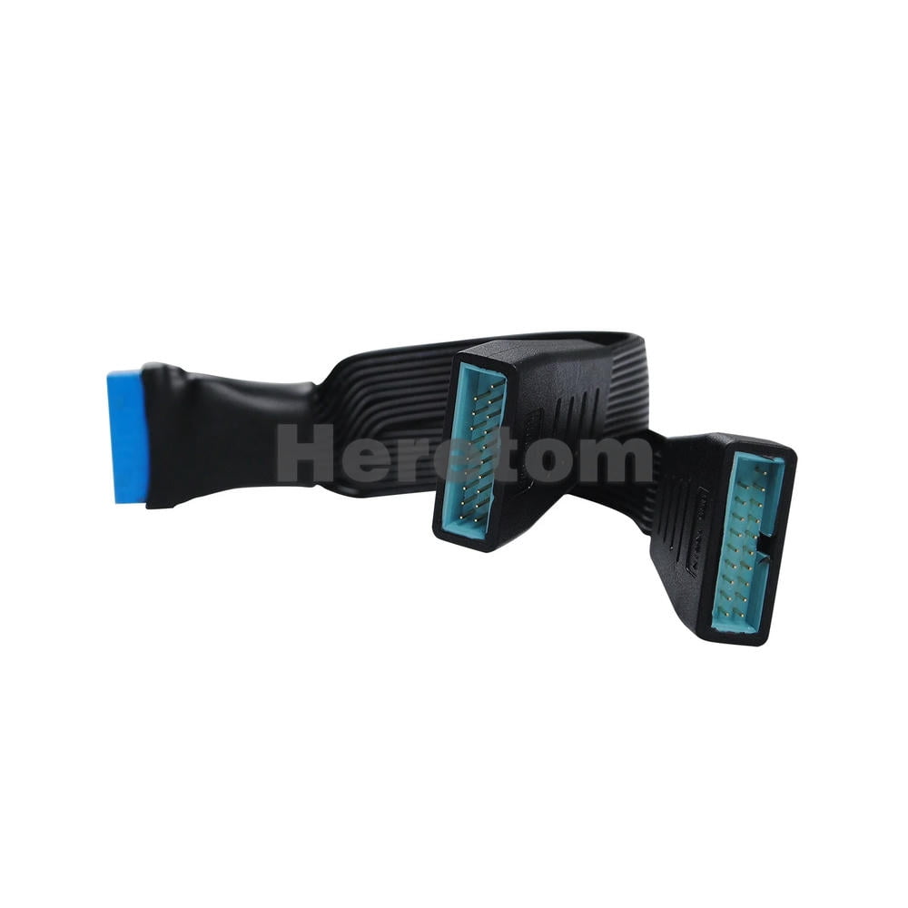 FOR Motherboard USB 3.0 19PIN Header 1To2 Extension Splitter Cable ...