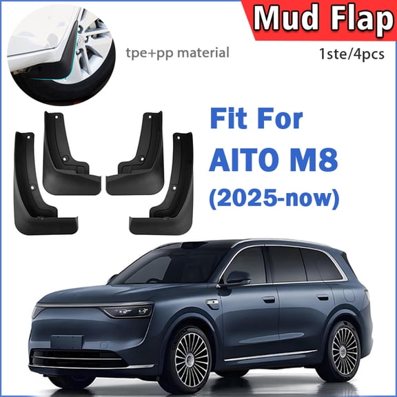 FOR NEW AITO M8 2025 2026 Mud Flap Guards Splash Mudguard Fender Mudflaps Car Accessories Front Rear 4PCS