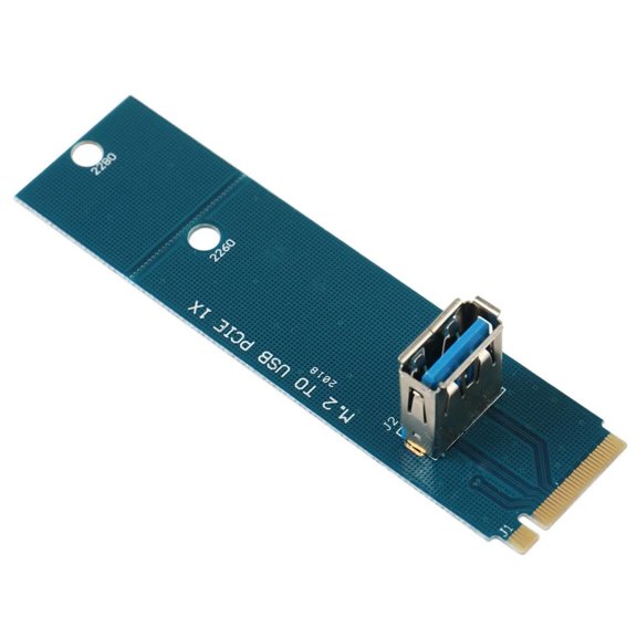 FOR NGFF M.2 To USB 3.0 Card Adapter M2 M Key To USB3.0 To PCI-E 1X Mining Adapter Card