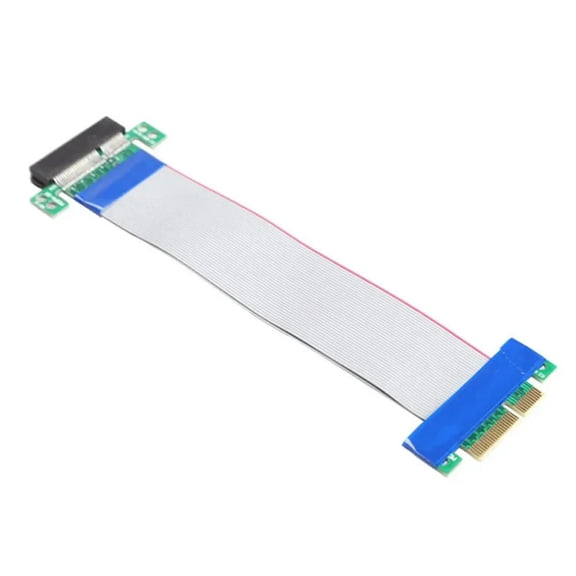 FOR PCI-E 4X Riser Card Extender Flex Extension Cable Ribbon Adapter Converter