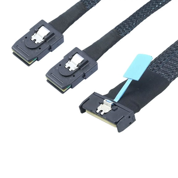 FOR PCI-E 5.0 8X 74P TO 2X 36P Mini SAS SFF-8087 Extension Cable For servers