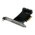 thumbnail image 1 of FOR PCI-E X4 to sata3.0 card ASM1166 chipset Pcie To Sata 3 Expansion Card 10 Port Sata 3.0 Pci Express Adapter Card 6G Controller, 1 of 1