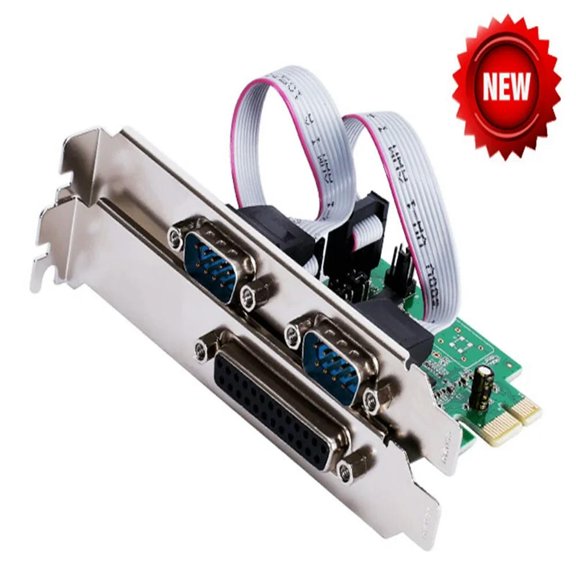 FOR PCI-e Combo 2 Serial + 1 Parallel IEEE 1284 Controller card PCI express to RS232 com + printer LPT port adapter win10
