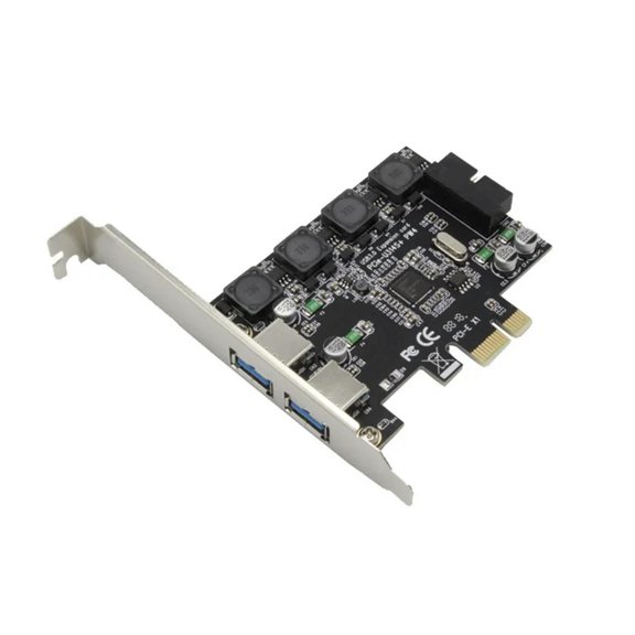 FOR PCI-e X1 to 4 Port USB 3.0 Card (2 External Port + 19pin Header 2 Internal Port)