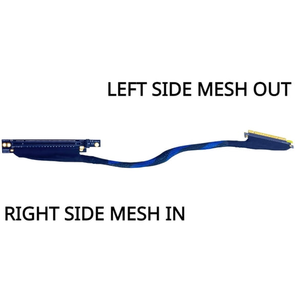 FOR PCIE 4.0 X16 Graphics Card Extension Cable 270 Degree connector with Braided Mesh Sleeve for server AI Processing
