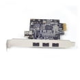 thumbnail image 1 of FOR PCIE Combo 3x 1394b + 1x 1394a Firewire Ports PCI Controller Card 1394 card TI set XI02213 WIN 8 7, 1 of 1