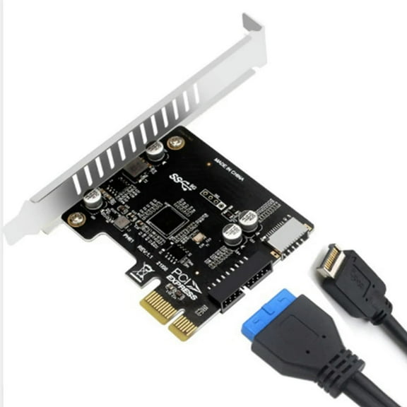 FOR PCIE To USB 3.0 Expansion Card 5Gpbs Type E PCI Express Card Type C Front USB3.0 19/20Pin Expansion Card