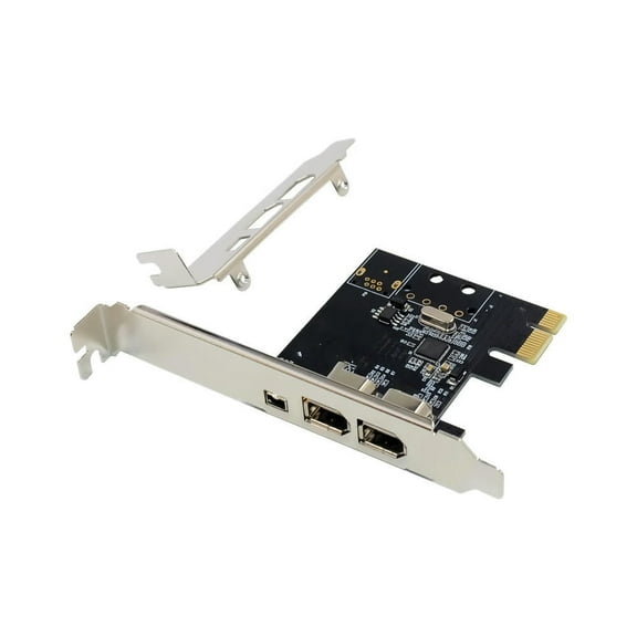 FOR PCIe X1 3 Ports Firewire 4pin 9pin Expansion Card PCI Express 1394B 1394A VIA VT6315 Chipset Adapter PCI-E 1X to 1394 Soundcard