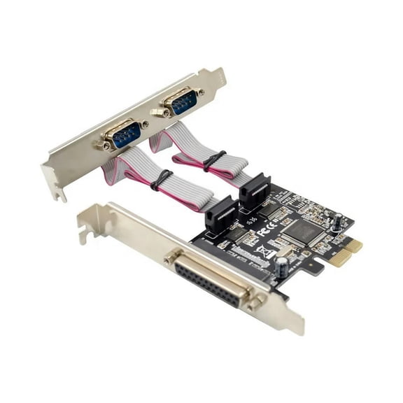 FOR PCIe to 2S1P Serial Parallel Converter card pcie to 2 ports rs232+Parallel Printer LPT port adapter Card MCS9901 set RS-232