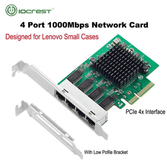 FOR PCIe x4 4 Ports Ethernet Network Card 10/100/1000Mbps Quad NIC 8111H s for PC Server