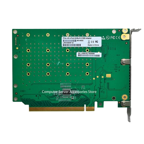 FOR PCle X16 4.Port NVMe M 2 SSD PCI-e 4.0X16 To 4-port M.2 Mkey SSD Expansion Card Pcle3.0 NVMe Riser Card M.2 interfaces