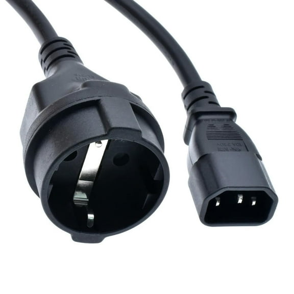 FOR /PDU Power Lead IEC 320 C14 to CEE 7/7 Female Cable 30CM