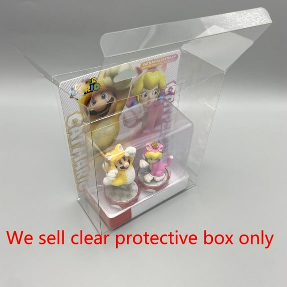 FOR PET protective For cat mario cat peach set special transparent display storage collection