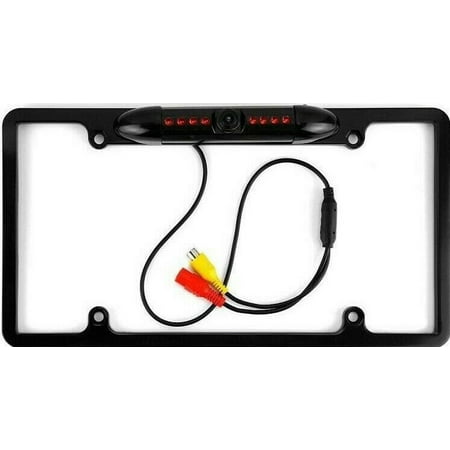 FOR PIONEER AVH-P3200DVD NIGHT VISION COLOR REAR VIEW CAMERA - BLACK METAL FRAME