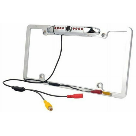 FOR PIONEER AVIC-5000NEX NIGHT VISION COLOR REAR VIEW CAMERA SILVER FRAME