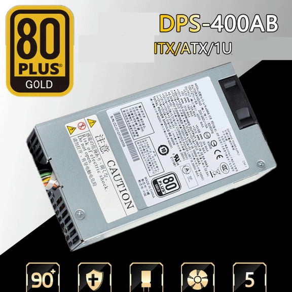 FOR PSU For ITX NAS -12V Small 1U M41 K39 Rated 400W Peak 500W Switching Power Supply DPS-400AB-17B