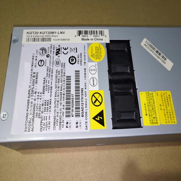 FOR PSU For R510 R520 G7 600W Switching Power Supply TDPS-600CB B 36001787