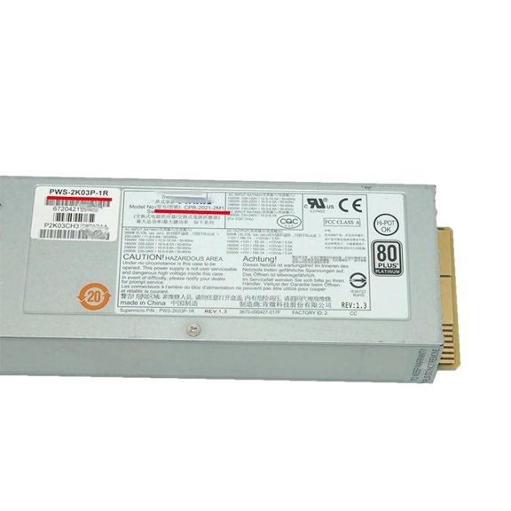 FOR PWS-2K03P-1R For Server Power Supply for 4028GR 2000W CPR-2021-2M1