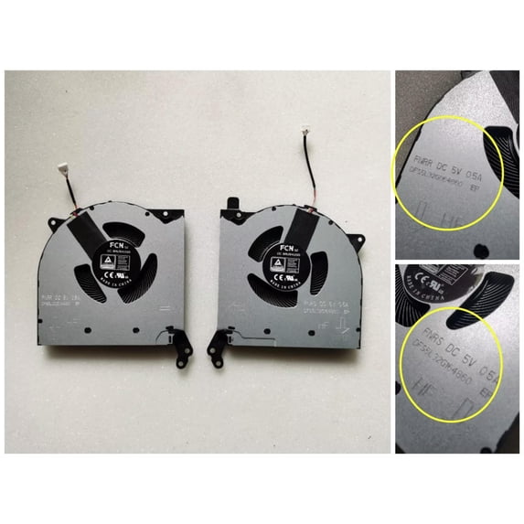 FOR Pair laptop cpu&gpu cooling fan for R7000 Y7000 Y7000P 2021