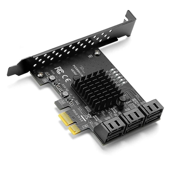 FOR Pcie SATA Card 6 Port SATA Controller Expansion Card Boot As System Disk Support 6 SATA 3.0 Devices