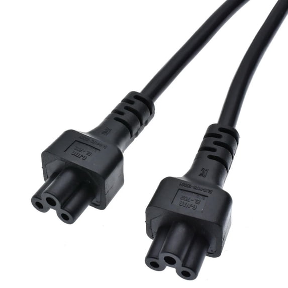 FOR Power Y Type Splitter Cable Single IEC 320 C14 Male to Dual C5 Female Short Cord for Computer host display 0.3M