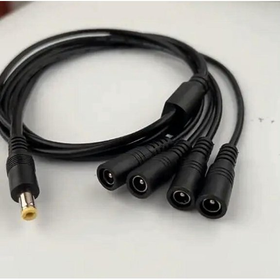 FOR Pure copper 10A power supply tap DC cable LED ing 12V general DC5.5 one tow two three four DC transfer cable 0.7M