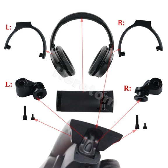 FOR QC45 QC25 QC35 I II Swivel Hinge Left /Right Replacement -Hinge Swivel /Hinge Swivel Screws