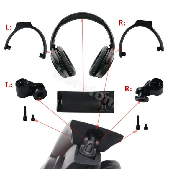 FOR QC45 QC25 QC35 I II Swivel Hinge Left /Right Replacement -Hinge Swivel /Hinge Swivel Screws