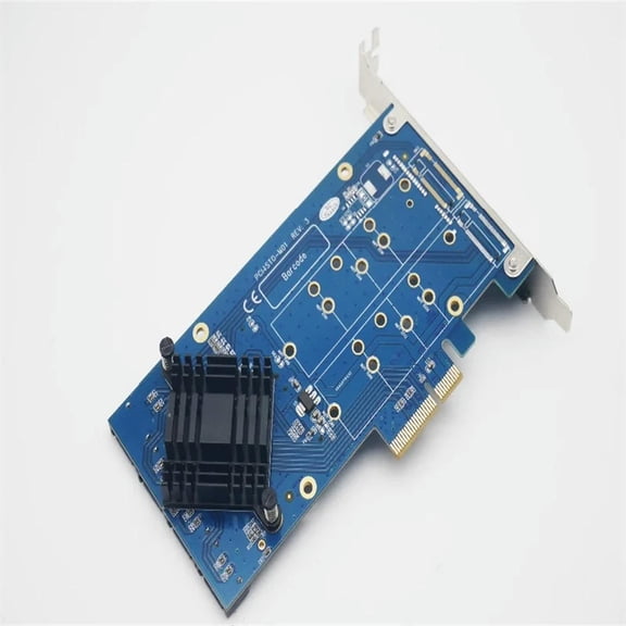FOR Quad SATA 3.0 Port PCI-e RAID Card 4 Ports SATA 6Gbps 3.0 SSD HDD PCI Express card Built RAID0 Expanding heat sink