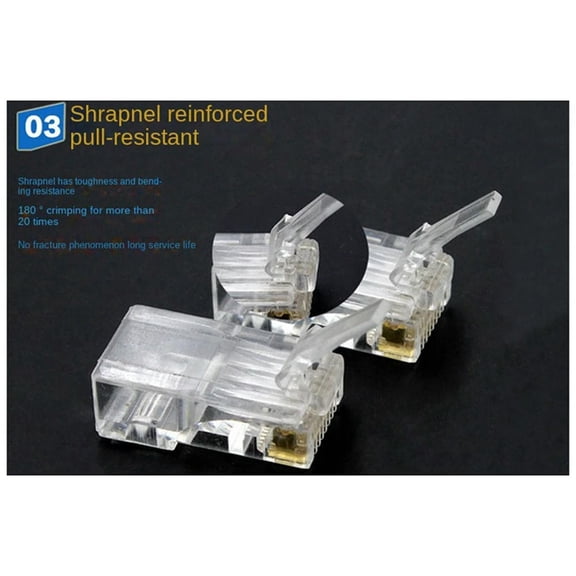 FOR RJ45 Network Cable Modular Plug Ethernet Cable Connector Unshielded 8 Pin Modular Utp Plug Set Kit For PC Adapter
