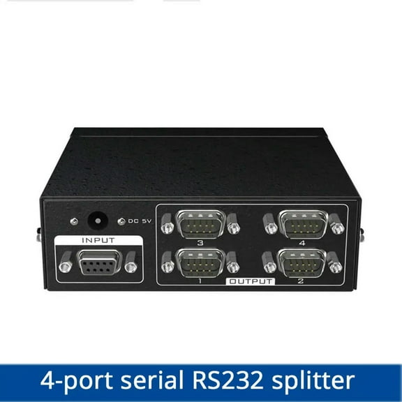 FOR RS232 splitter 4 Port DB9 Serial Splitter 1 in 4 out Support Bidirectional Transmission Serial adapter MT-RS104