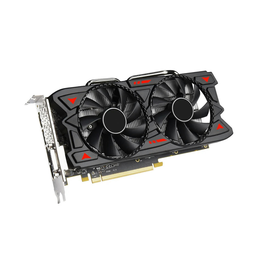 FOR RX580 GDDR5 8GB Graphics Card 1257MHz 1340MHz 256Bit DVI+HD+DP PCI E 3.0 X16 4096X2160 Video Card