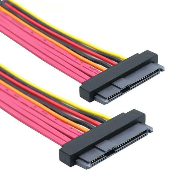 FOR SAS SFF-8482 29P Female to SFF-8482 Female PC Hardware Cable for Server Hard Drive Conversion