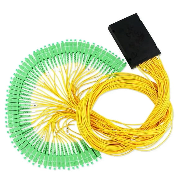 FOR SC 1x64 PLC ABS Box optical splitter single mode with SC connector FOR 1x64 Fiber optic splitter box 1pcs
