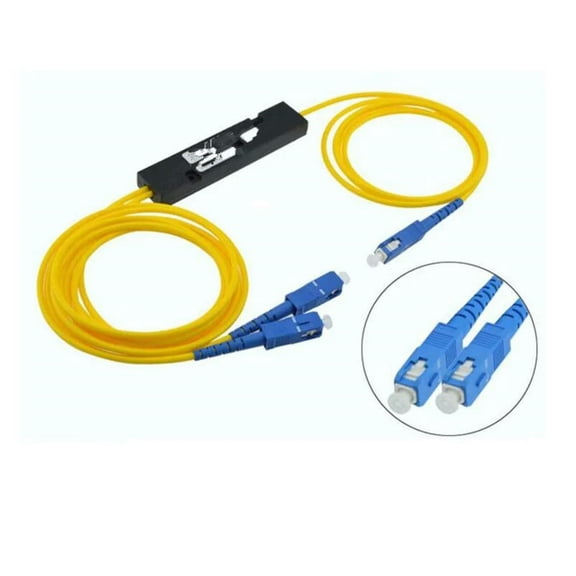 FOR SC UPC MINI PLC 1X2 Single mode LC fiber optic splitter 1x2 SC UPC plc splitter/ 1x2 plc Fiber splitter FBT Optical Couple 1pcs
