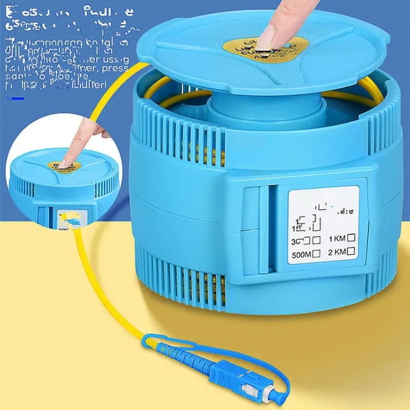 FOR SC UPC Single Mode 9/125um 1310/1550nm OTDR Launch Cable Box,500m/1KM Fiber Ring 1pcs