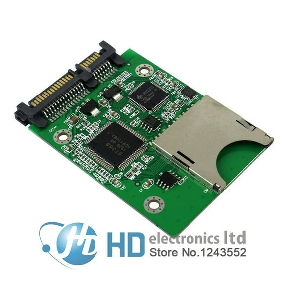 FOR SD SDHC Secure Digital MMC Memory Card to 7+15P SATA Serial ATA Converter Adapter