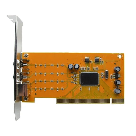 FOR SDK2500 PCI to 2 ports av capture video card HD TRIDENT SAA7134HL Chipset AV/S 1394 Acquisition Card 720x576 support DirectX VFW