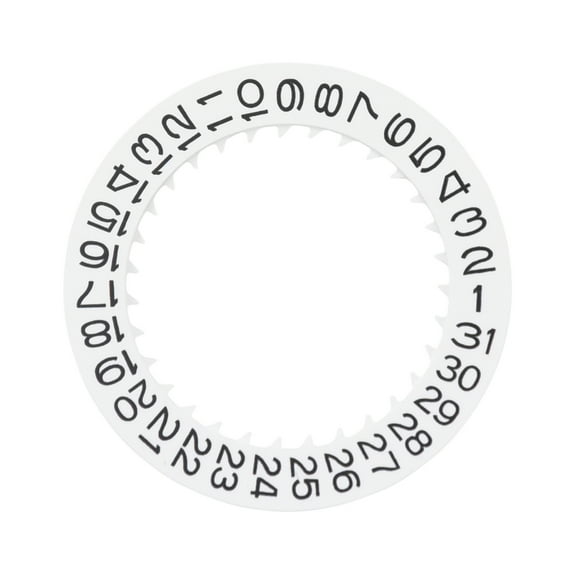 DATE DIAL WHEEL DISC FOR SEIKO SII 7S26 7S36 NH 34 NH35 NH36 NH37 SKX007 WHITE