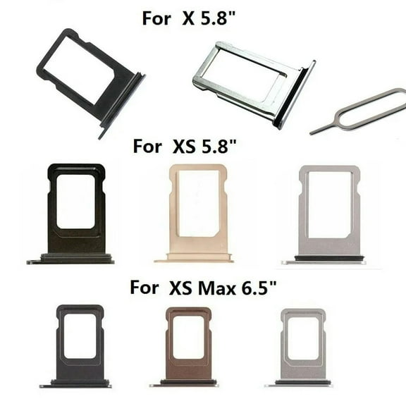 FOR SIM Card Tray Slot Sim Holder Replacement With For X/XS/XS Max