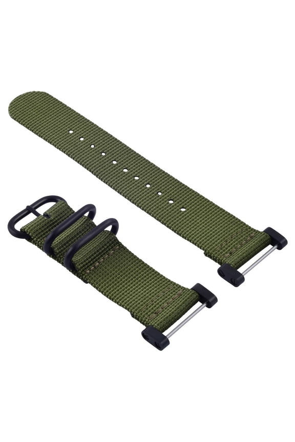 FOR SUUNTO CORE NYLON STRAP DIVER BAND LUG ADAPTER SET 3 RINGS PVD MILITARY GREEN