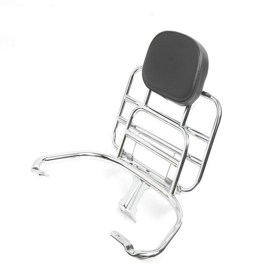 FOR Silver Rear Luggage Rack with Backrest Cushion Fit for 150 GTS 300