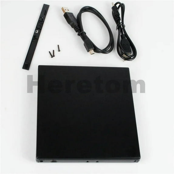 FOR Slim ABS USB 2.0 SATA to SATA 12.7mm External Optical Drive Case CD DVD-ROM Enclosure for Laptop Notebook