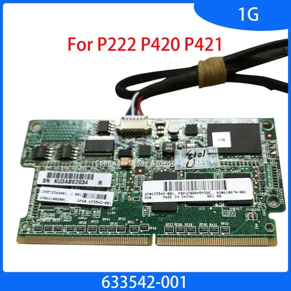 FOR Smart Array 1GB Cache Module With 633542-001 For P222 P420 P421 Memory Capacitor Controller Card