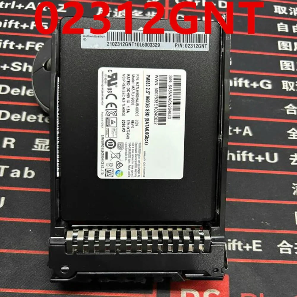 FOR Solid State Drive For PM883 2.5 960GB SATA For 02312GNT MZ-7LH9600