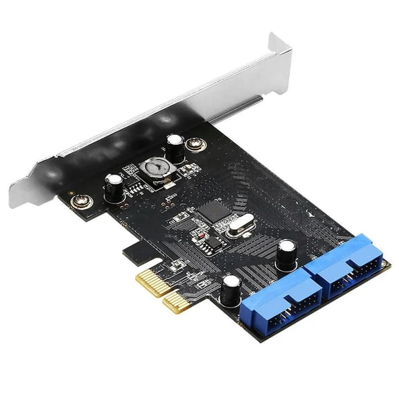 FOR Super Speed PCI Express to Dual 20 Pin USB 3.0 Controller Card PCI-E X1 to 2 Ports USB 3.0 Header With Low Profile Bracket
