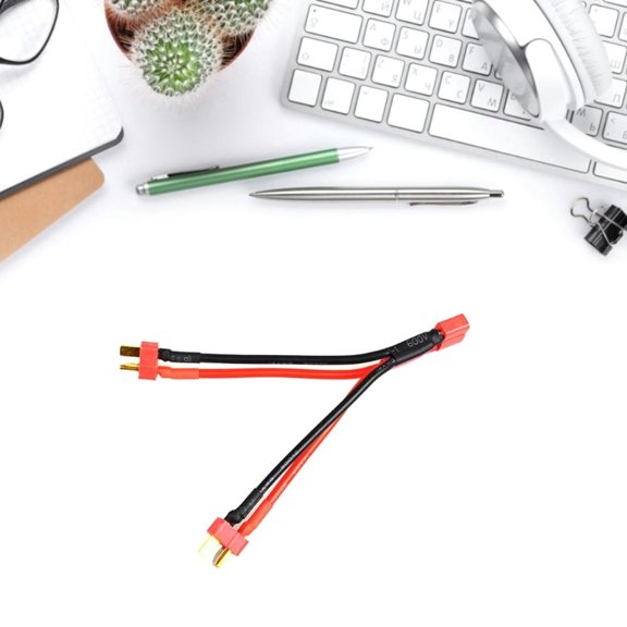 FOR T Plug Connector 1 Female to 2 Male Splitter Two Devices Simulta usly with this Liion Connector