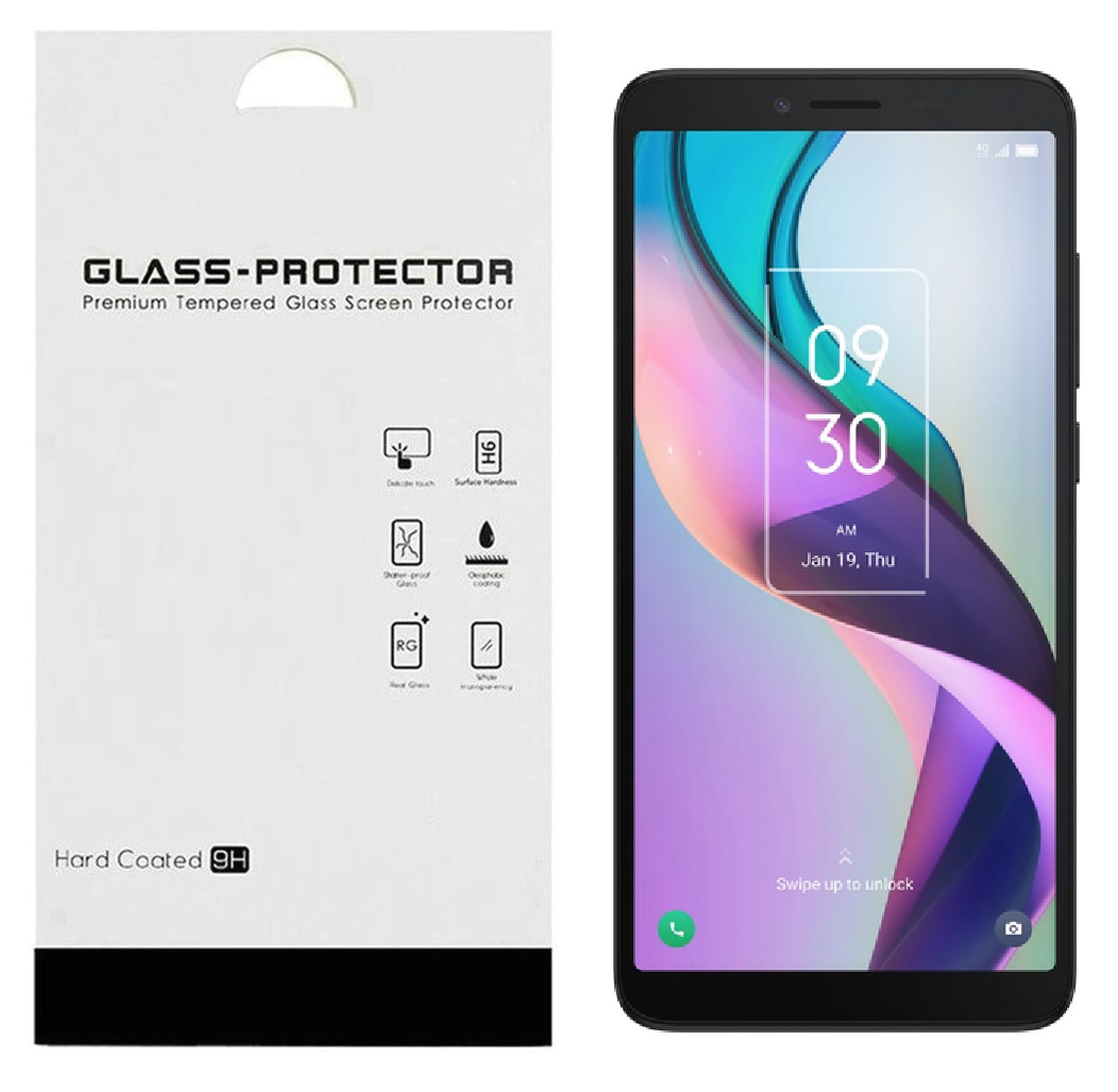 FOR TCL ION V T607DL 5x Tempered Glass Screen Protector