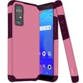 FOR TCL ION V T607DL Shockproof Hybrid Cover Phone Case + Tempered